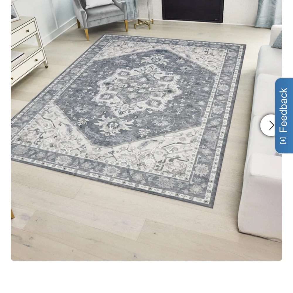 Wyatt & Ash Washable Indoor Area Rug, Darya 5'3" x 7'5"-NWT